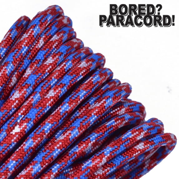 Bored Paracord Brand 550 lb Type III Paracord - Rebel Camo 10 Feet