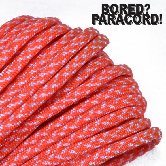 Bored Paracord Brand 550 lb Type III Paracord - Spark 50 Feet