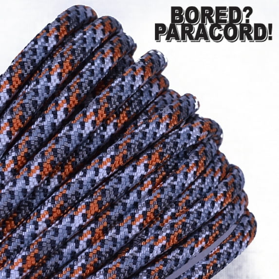 Bored Paracord Brand 550 lb Type III Paracord - Spy 10 Feet
