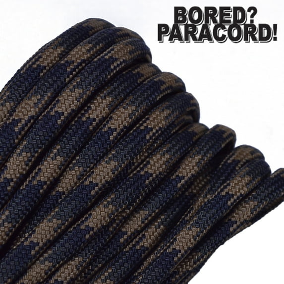 Bored Paracord Brand 550 lb Type III Paracord - Tactical Camo 10 Feet