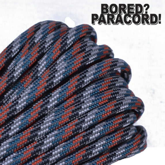 Bored Paracord Brand 550 lb Type III Paracord - Veggie Soup 10 Feet