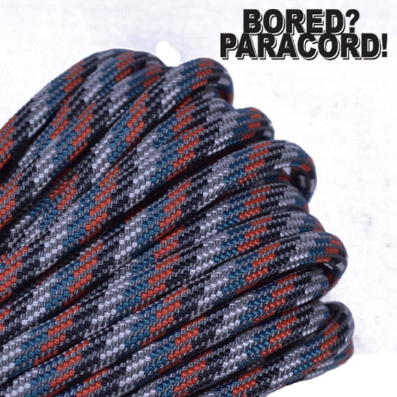Bored Paracord Brand 550 lb Type III Paracord - Veggie Soup 100 Feet