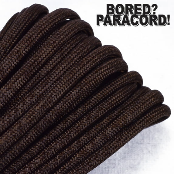 Bored Paracord Brand 550 lb Type III Paracord - Walnut 1000 Feet