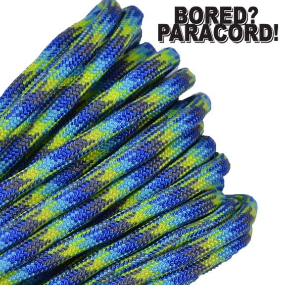 Bored Paracord Brand 550 lb Type III Paracord - Water World 50 Feet