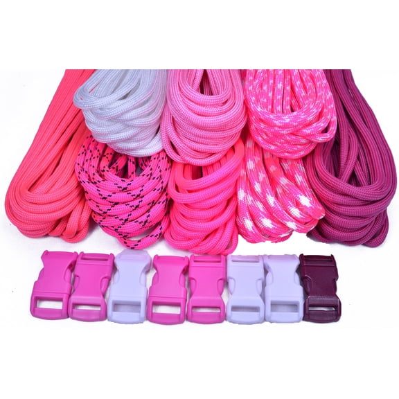 Bored Paracord Brand Paracord Starter Kit - Pinks Combo Kit