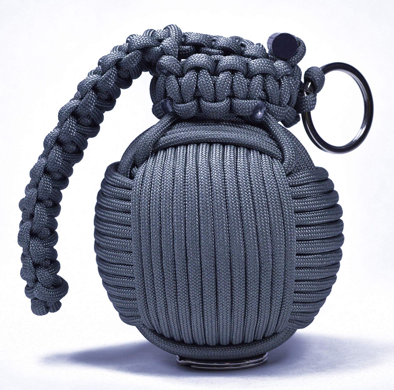Bored Paracord - Charcoal Color Emergency Paracord Survival Kit - 44 Life Saving Items Inside