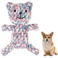 Bored Rope Toy for Dogs and Cats (Colorful Bear), Cotton, Natural Teeth