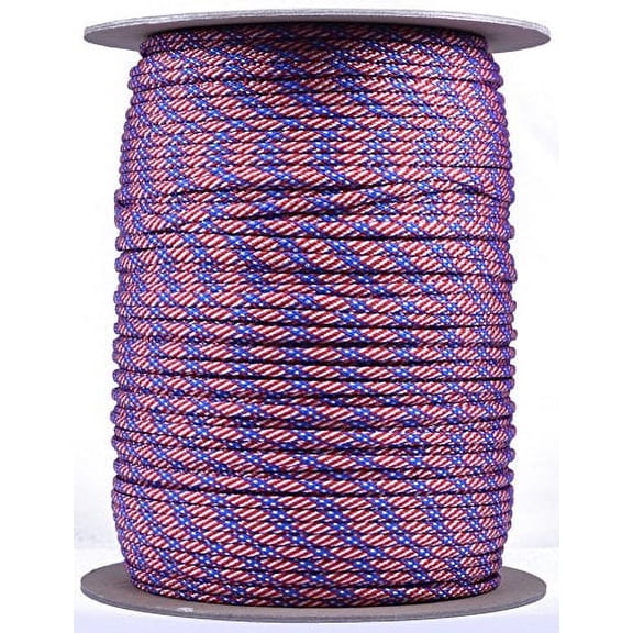 BoredParacord Brand Paracord (1000 ft. Spool) - Stars & Stripes