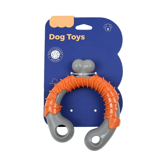 Boredom-Relieving Chewing Toy Pet Dog Ring Teether, Bite-Resistant Wear-Resistant Dog Chew Toy With Teeth Cleaning & Gum Protection, Multi-Size For Small & Medium Dogs, Food-Grade