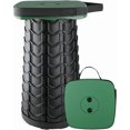 thumbnail image 1 of Boreeman Upgraded Collapsible Stool, Square Portable Stool, Lightweight Yet More Sturdy with Load Capacity 400lbs, Perfect for Camping Fishing Hiking BBQ (Square Black), 1 of 10