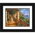 thumbnail image 1 of Borelli, Guido 14x12 Black Ornate Wood Framed with Double Matting Museum Art Print Titled - Le Colonne e I fiori, 1 of 4