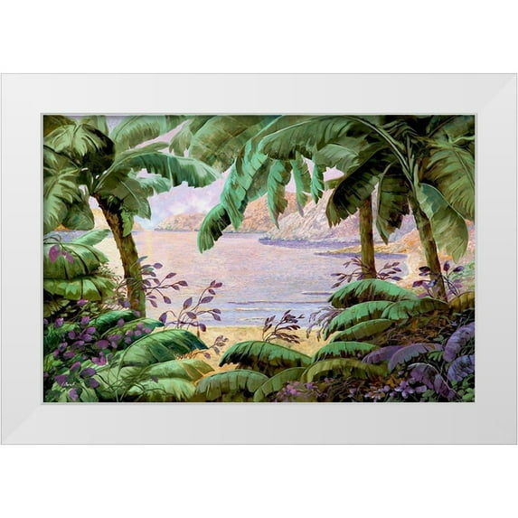 Borelli, Guido 18x13 White Modern Wood Framed Museum Art Print Titled - Jungla al Mare