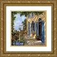thumbnail image 1 of Borelli, Guido 20x20 Gold Ornate Wood Framed with Double Matting Museum Art Print Titled - Le Porte Blu, 1 of 4