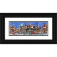 thumbnail image 1 of Borelli, Guido 24x11 Black Ornate Wood Framed with Double Matting Museum Art Print Titled - Il-Mercatino di Natale, 1 of 4
