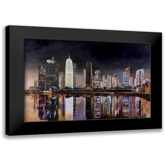 Borelli, Guido 24x17 Black Modern Framed Museum Art Print Titled - Doha Qatar