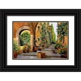 thumbnail image 1 of Borelli, Guido 24x17 Black Ornate Wood Framed with Double Matting Museum Art Print Titled - Arco e Arcata, 1 of 4