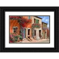 thumbnail image 1 of Borelli, Guido 24x17 Black Ornate Wood Framed with Double Matting Museum Art Print Titled - Colazione al Sole, 1 of 4