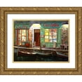 thumbnail image 1 of Borelli, Guido 24x19 Gold Ornate Wood Framed with Double Matting Museum Art Print Titled - caffe carlotta, 1 of 4