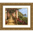 thumbnail image 1 of Borelli, Guido 32x25 Gold Ornate Wood Framed with Double Matting Museum Art Print Titled - Tante Colonne sul golfo, 1 of 4