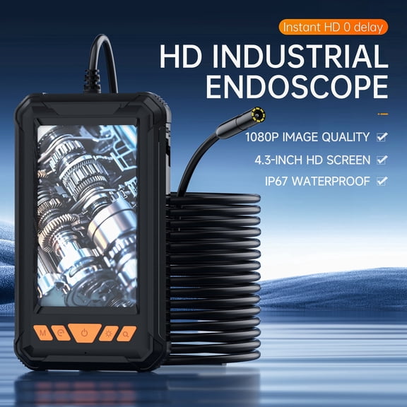 Borescope Camera with Light Industrial Inspection Camera Flexible Probe Portable