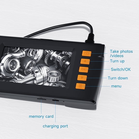 Borescope Endoscope Camera With 6LED Light 1920x1080P Borescope Tool 5.5mm IP67 Water Resistant Lens Inspection Camera For Pipeline Maintenance Car Repair
