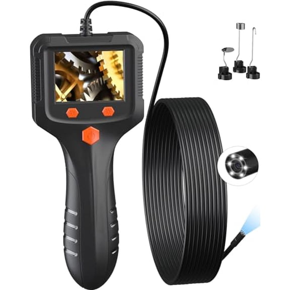 Borescope,Endoscope Camera with Light,1080P HD Borescope Tools with 8 Adjustable LED Lights,Endoscope with 16.4ft Semi-Rigid Snake Camera,Gadgets for Men(2.4“)