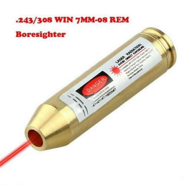 Boresighter .243/308WIN 7MM08REM Red Dot Laser Bore Sight Cartridge