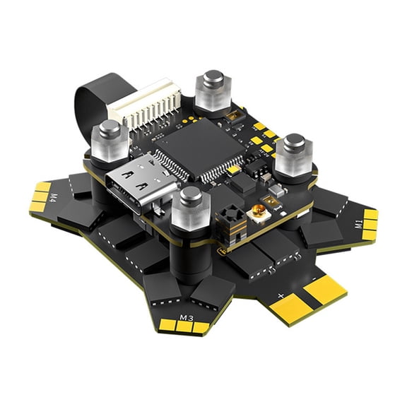 Borg 5S FPV Stack Borg 5S Flight Controller Built-in ELRS 2.4GHz Receiver Borg 60R ESC 4-8S 20x20 for FPV Racing Parts