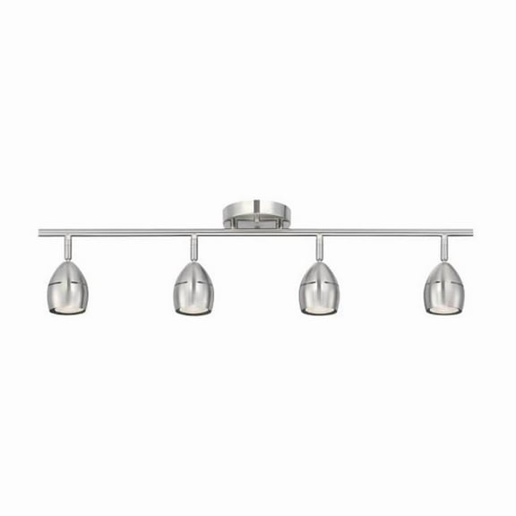 Borgata Four Light LED Track Light Kit, Brushed Nickel