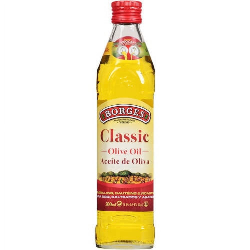 Borges Classic Spanish Olive Oil 17 fl oz Glass Bottle