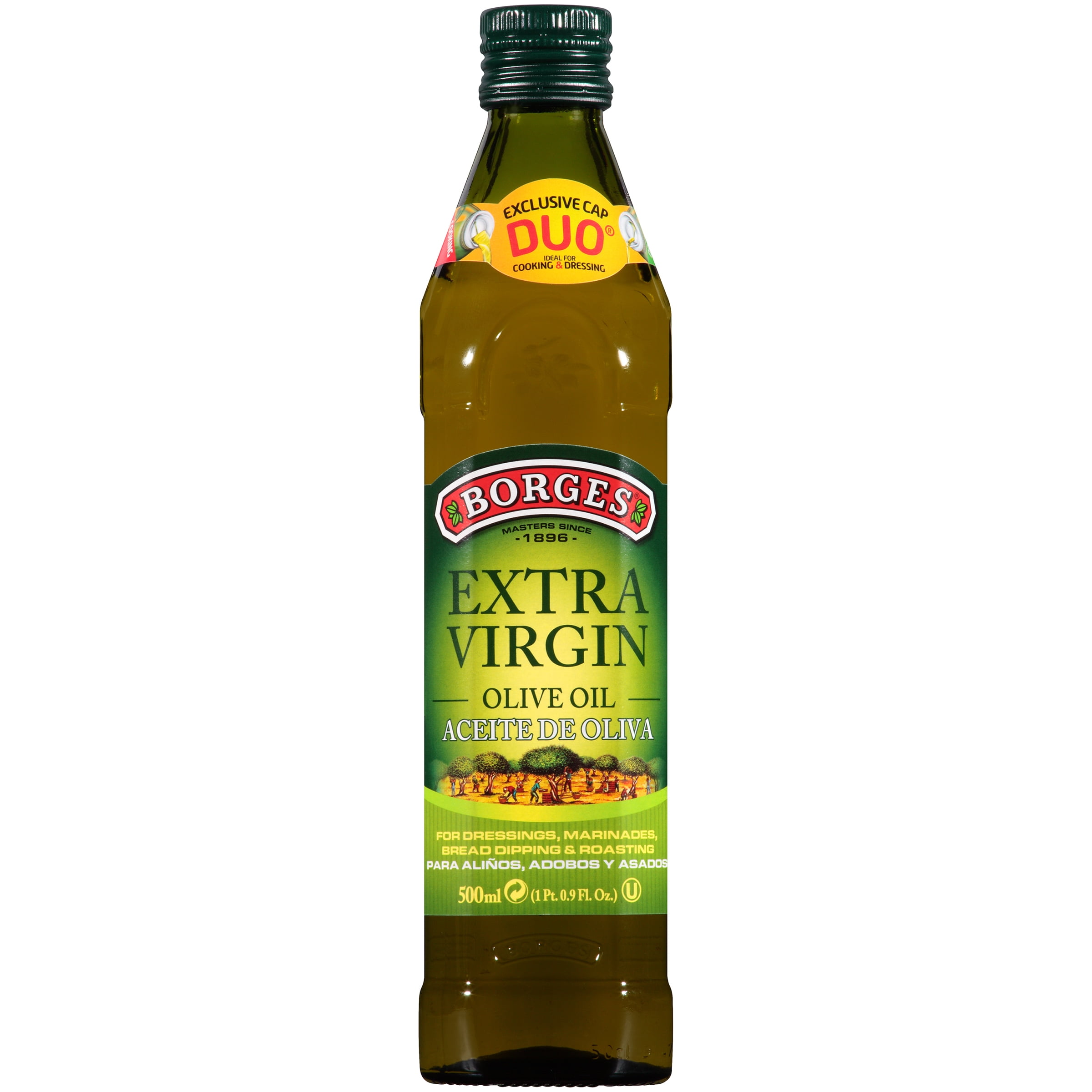Borges Extra Virgin Spanish Olive Oil 17 fl oz Glass Bottle