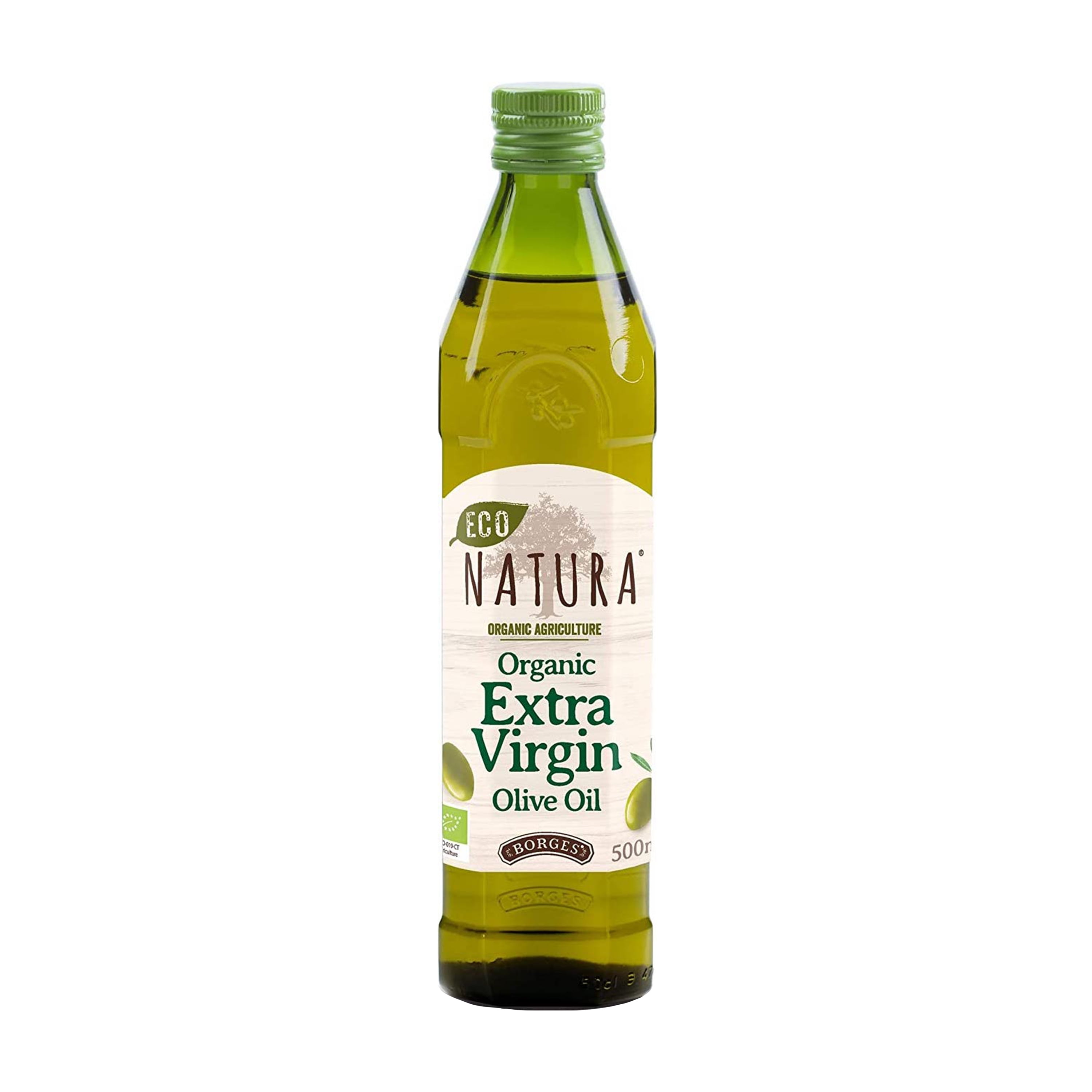 Borges Natura Organic Extra Virgin Olive Oil 17 fl oz Glass Bottle