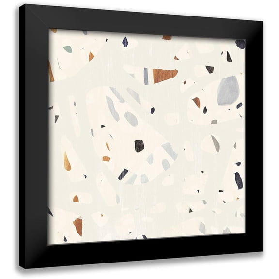 Borges, Victoria 12x12 Black Modern Framed Museum Art Print Titled - Abstract Terazzo I