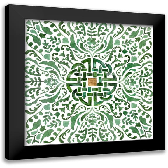 Borges, Victoria 12x12 Black Modern Framed Museum Art Print Titled - Celtic Knot III