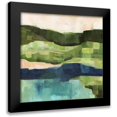thumbnail image 1 of Borges, Victoria 12x12 Black Modern Framed Museum Art Print Titled - Pastoral Patchwork I, 1 of 5