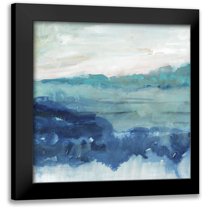 Borges, Victoria 12x12 Black Modern Framed Museum Art Print Titled - Sea Swell II