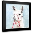 thumbnail image 1 of Borges, Victoria 12x12 Black Modern Framed Museum Art Print Titled - Watercolor Llama II, 1 of 5