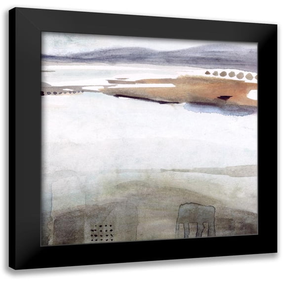 Borges, Victoria 12x12 Black Modern Framed Museum Art Print Titled - Watercolor Moor II