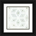 thumbnail image 1 of Borges, Victoria 12x12 Black Ornate Wood Framed with Double Matting Museum Art Print Titled - Seaglass Tiles I, 1 of 4