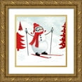 thumbnail image 1 of Borges, Victoria 12x12 Gold Ornate Wood Framed with Double Matting Museum Art Print Titled - Snow Day I, 1 of 4