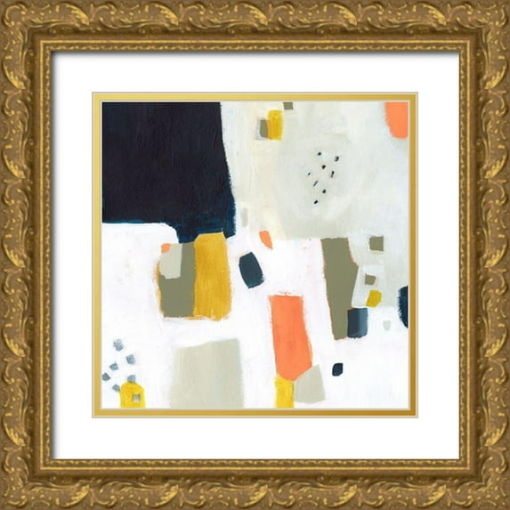 Borges, Victoria 12x12 Gold Ornate Wood Framed with Double Matting Museum Art Print Titled - Spangle II