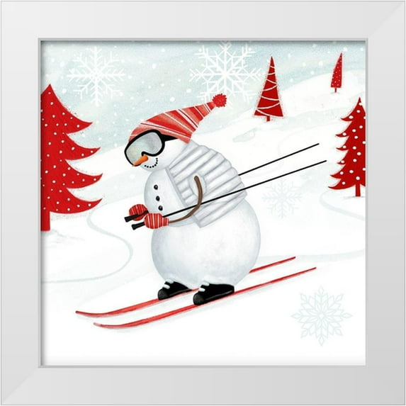Borges, Victoria 12x12 White Modern Wood Framed Museum Art Print Titled - Snow Day II