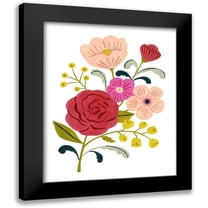 Borges, Victoria 12x14 Black Modern Framed Museum Art Print Titled - Simple Flora I