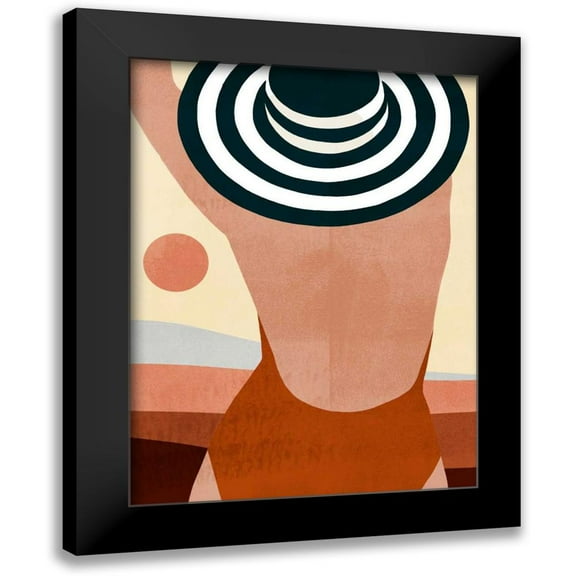 Borges, Victoria 12x14 Black Modern Framed Museum Art Print Titled - Sunseeker Bathers II