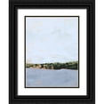 thumbnail image 1 of Borges, Victoria 12x14 Black Ornate Wood Framed with Double Matting Museum Art Print Titled - Bayview II, 1 of 4