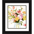 thumbnail image 1 of Borges, Victoria 12x14 Black Ornate Wood Framed with Double Matting Museum Art Print Titled - Loose Arrangement I, 1 of 4