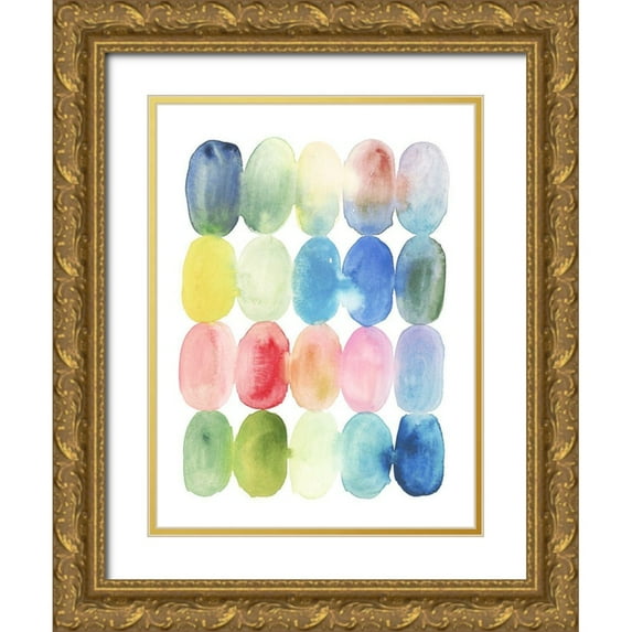 Borges, Victoria 12x14 Gold Ornate Wood Framed with Double Matting Museum Art Print Titled - Color Melt I