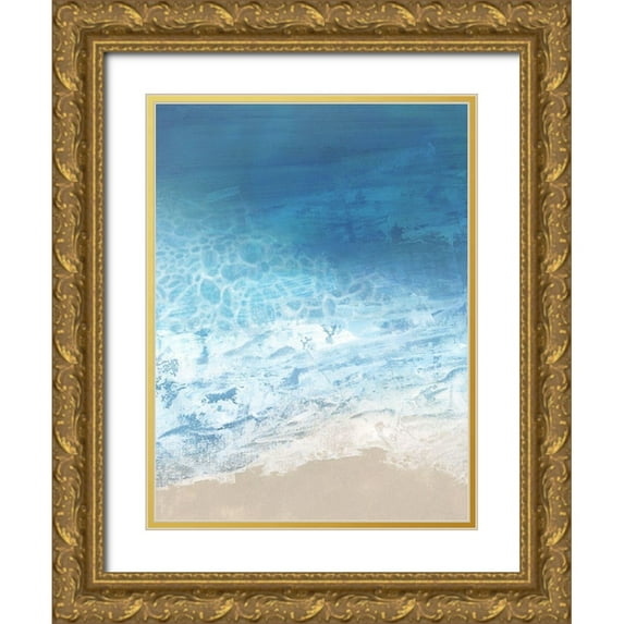 Borges, Victoria 12x14 Gold Ornate Wood Framed with Double Matting Museum Art Print Titled - Ebb and Flow I