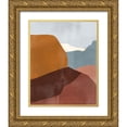 thumbnail image 1 of Borges, Victoria 12x14 Gold Ornate Wood Framed with Double Matting Museum Art Print Titled - Sedona Colorblock III, 1 of 4