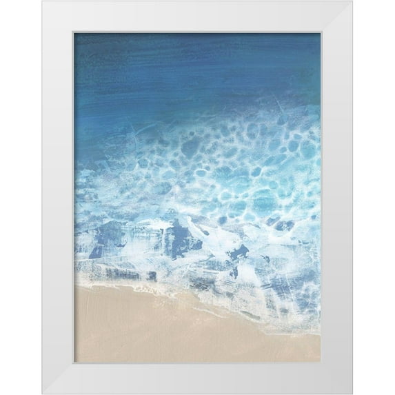 Borges, Victoria 12x14 White Modern Wood Framed Museum Art Print Titled - Ebb and Flow II